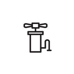 Air Pump Tool Outline Icon