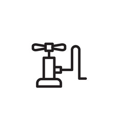 Pressure Pump Tyre Outline Icon