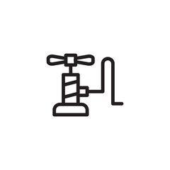 Pressure Pump Tyre Outline Icon