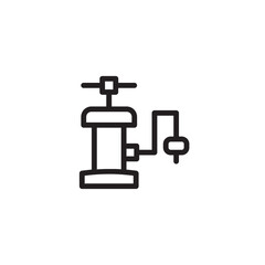 Pressure Pump Tyre Outline Icon
