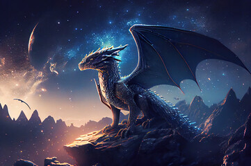 dragon in the night,dragon in the night sky,dragon in the sky