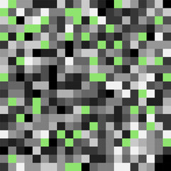 Abstract Mosaic Geometrical Pattern Design With Simple Shapes And Figures