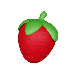 Strawberry 3d breakfast icon