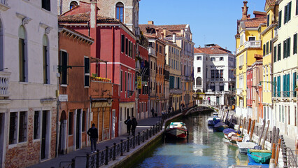 Obraz na płótnie Canvas Die Kanäle Venedigs
