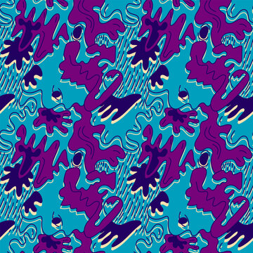 Abstract seamless colorful unusual pattern © Yaninjart