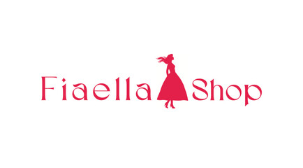Illustration of minimalist boutique logo design. beauty women's dress fashion logo design illustration