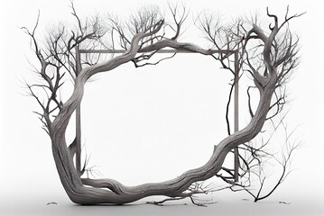 frame with tree,Frames made of tree branches