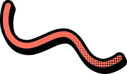 Swirl Outline Retro Shape