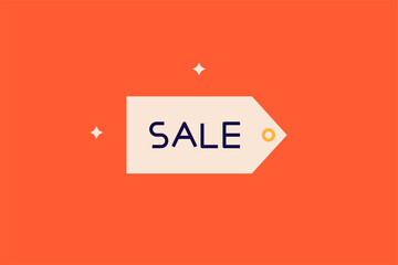 sale  illustration in flat style design. Vector illustration.