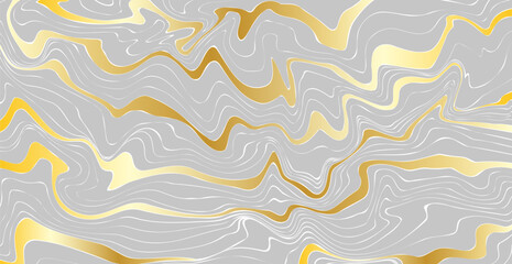 Luxury Background With Golden Wave Lines Pattern Abstract. Wallpaper. Vector Illustration