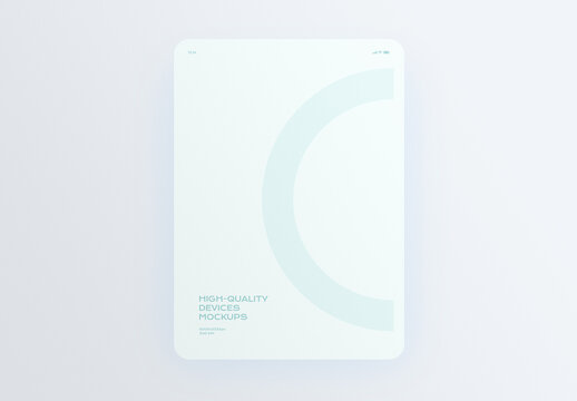 Tablet Mobile Display Computer Screen Device Mockup Template