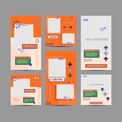 Retro Style Social Media Template for Business Promotion