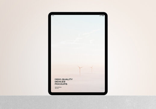 Tablet Mobile Display Computer Screen Device Mockup Template