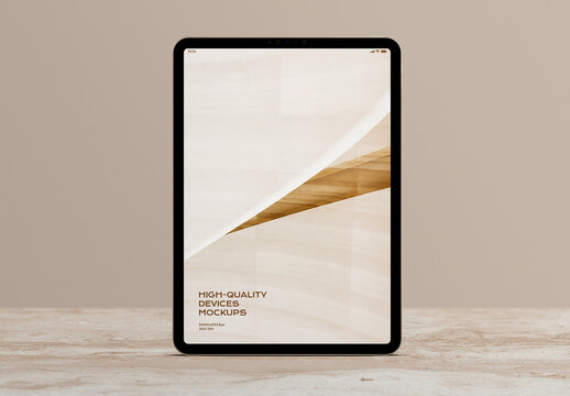 Tablet Mobile Display Computer Screen Device Mockup Template