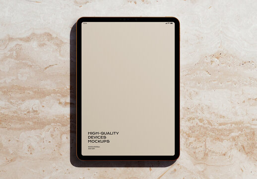 Tablet Mobile Display Computer Screen Device Mockup Template