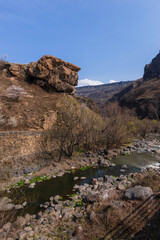 Rock formation that resembles a human profile