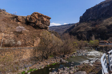 Rock formation that resembles a human profile