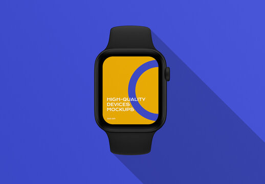 Smart Watch Electronic Display Screen Device Mockup Template
