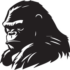 a Gorilla head logo - Monkey vector template