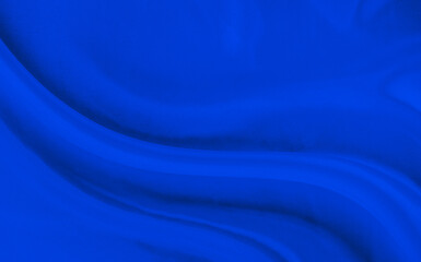 Naklejka premium Black blue satin dark fabric texture luxurious shiny that is abstract silk cloth background with patterns soft waves blur beautiful.