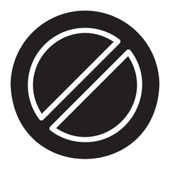 ban glyph icon