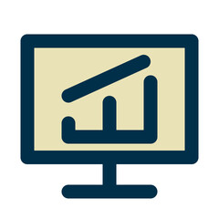 graphic report of shopping day fill icon style