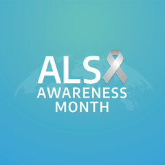 als awareness month. als awareness vector illustration. flat illustration for als event celebration. generative ai.