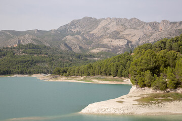 View of Reservoir at Guadalest; Alicante; Spain