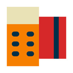 debit of online shopping flat icon style