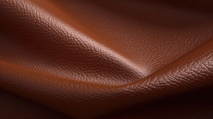 Brown leather texture, folds