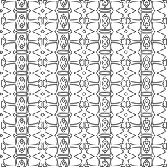 Stylish texture with figures from lines.Abstract geometric black and white pattern for web page, textures, card, poster, fabric, textile. Monochrome graphic repeating design. 