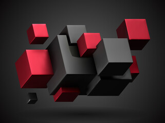 3d vector abstract background.