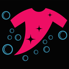Laundry logo vector illustration artwork