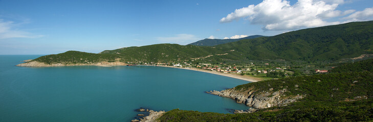 Obraz premium Kapidag Peninsula, located in Balikesir, Turkey, is an important natural region. It contains beautiful villages.
