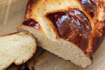a freshly baked yeast loaf