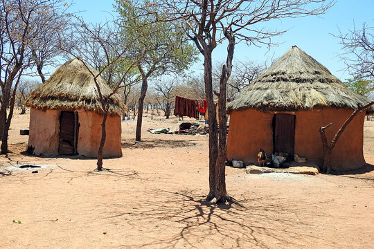Himba tribe village, Outjo, Namibia