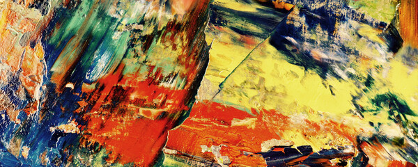 Abstract art background. Modern, contemporary art. Colorful canvas. Wall decor background . Color texture. Hand drawn oil painting on canvas.