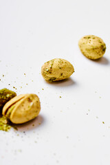 Macro pistachios 