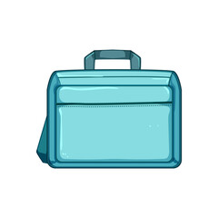 business laptop bag cartoon vector illustration