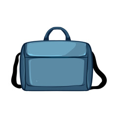 computer laptop bag cartoon vector illustration