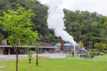Qingshui Geothermal Park in Yilan of Taiwan