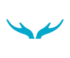 Minimal hand icon vector design