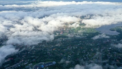 vue aérienne panoramique d'Oslo depuis Holmenkollen, norvège	