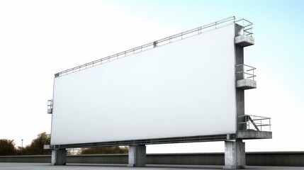 Obraz premium billboard stand on the street, generative ai