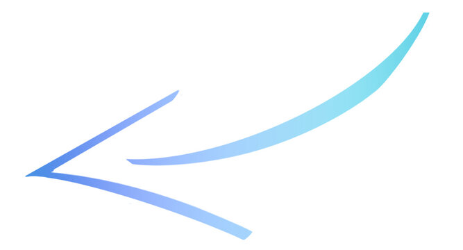 Arrow - light blue color - file - ideal for website, email, presentation, advertisement, image, post,  banner, slide, icon