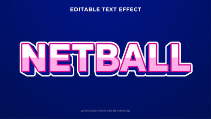 sport text effect with 3d style