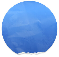 Blue circle paper design element