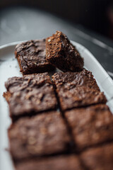 fresh homemade chocolate brownie