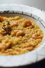 Shrimp risotto