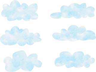 Zelfklevend Fotobehang Cloud isolated on white © asadul